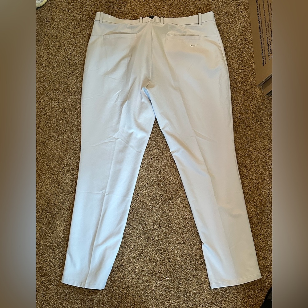 White/Light Grey Nike Golf Dri-fit Pants
